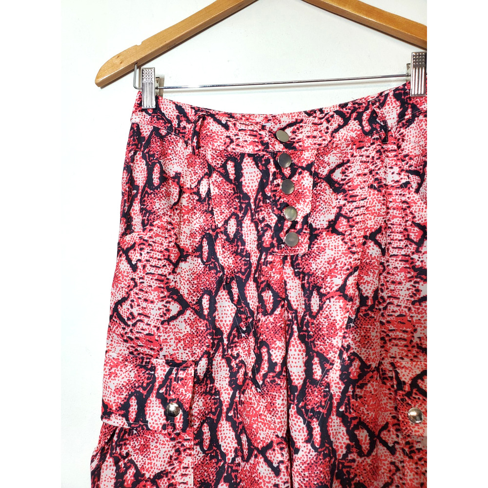 Lioness REVOLVE Womens Small Jogger Cypress Pants‎ Cargo Pockets RED Python - Picture 3 of 11